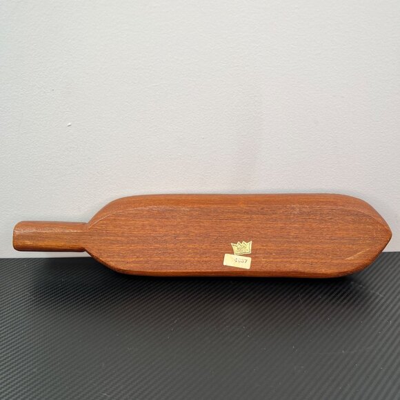 Imperial International Handcrafted Teak Three-Compart Wooden Bowl Snack Tray - Picture 6 of 10